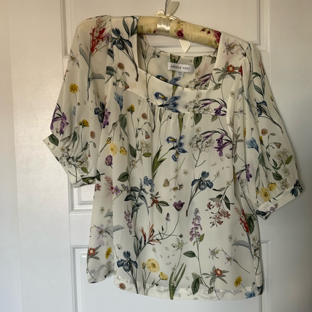 Amour Vert Edith washable silk blouse